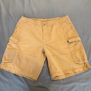 POLO RALPH LAUREN MENS CARGO SHORTS KHAKI COTTON SIZE 38